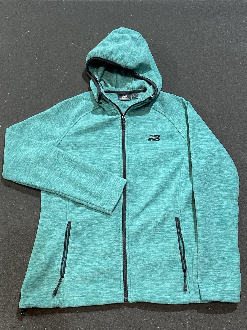 New Balance Women’s Full Zip Hoodie With Front Pockets Medium Blue